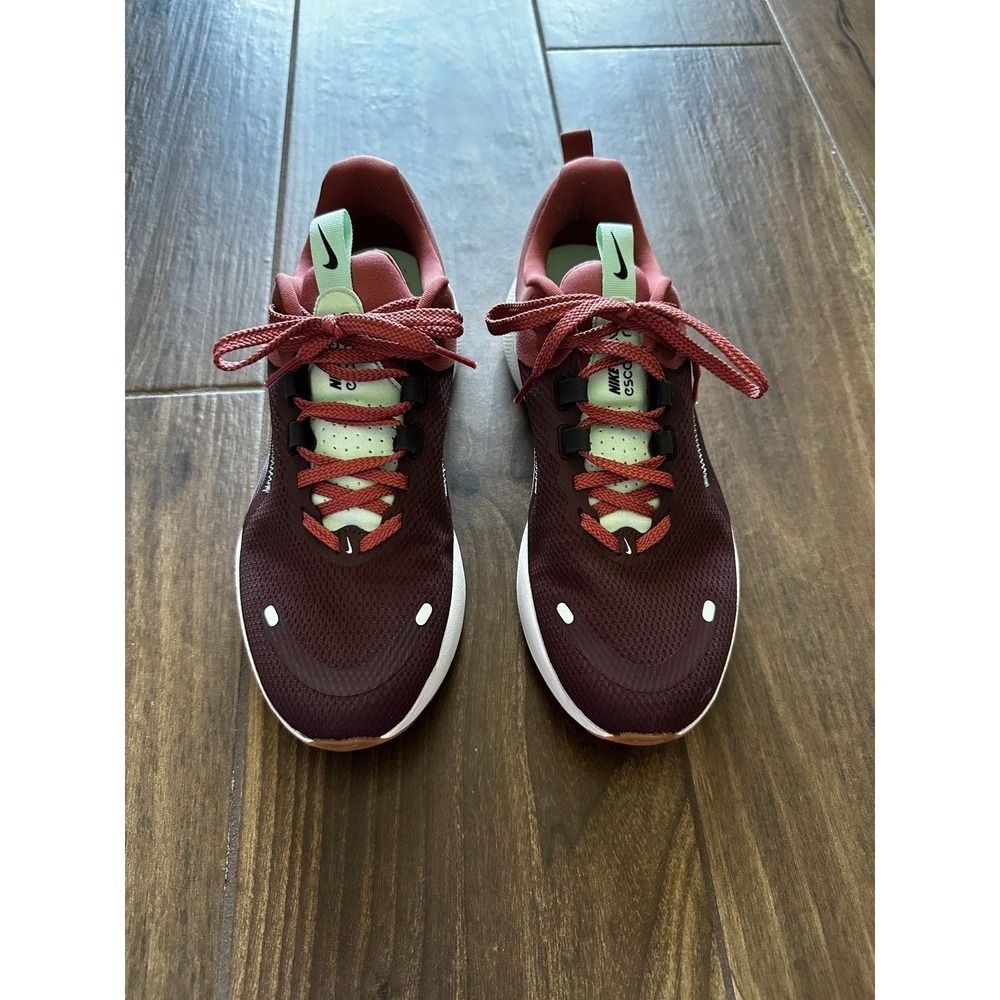 Nike Women's React Escape Run 2 "Burgundy Mint" Running Shoes DJ9976-600 Size 9 - Picture 3 of 7